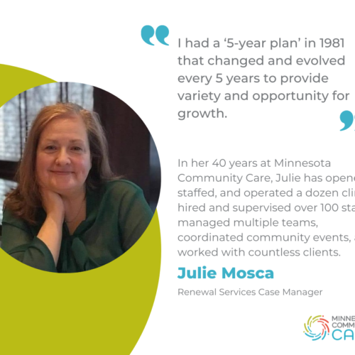 Celebrating Julie Mosca’s 40 years at Minnesota Community Care